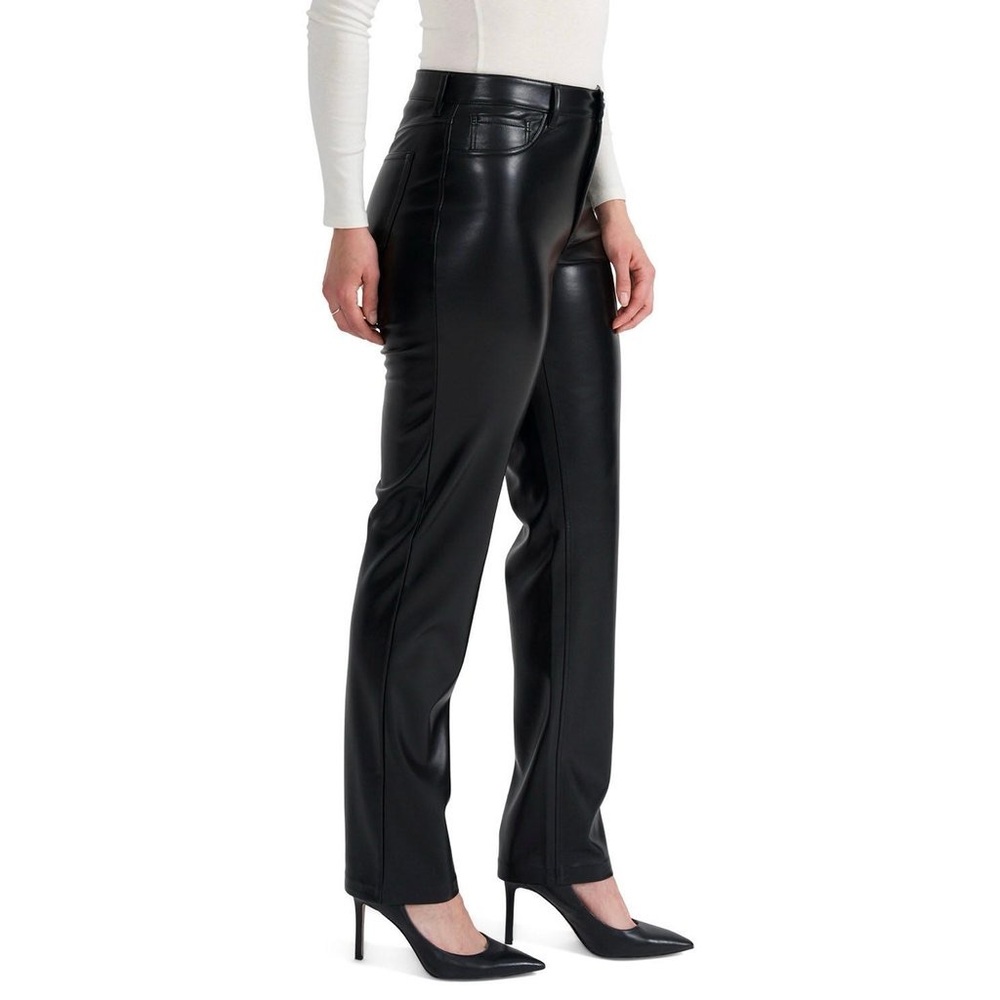 Joie Faux Leather Black Pants, Size 12, $148 Retail